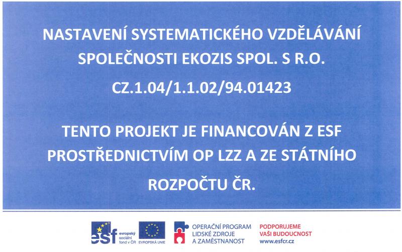 Projekt ESF Projekt ESF